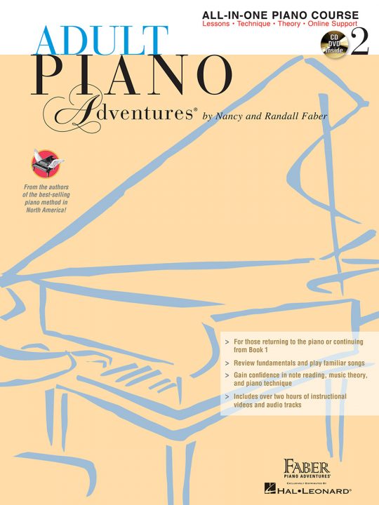 Adult Piano Adventures® All-in-One Course Book 2 with CD/DVD Set